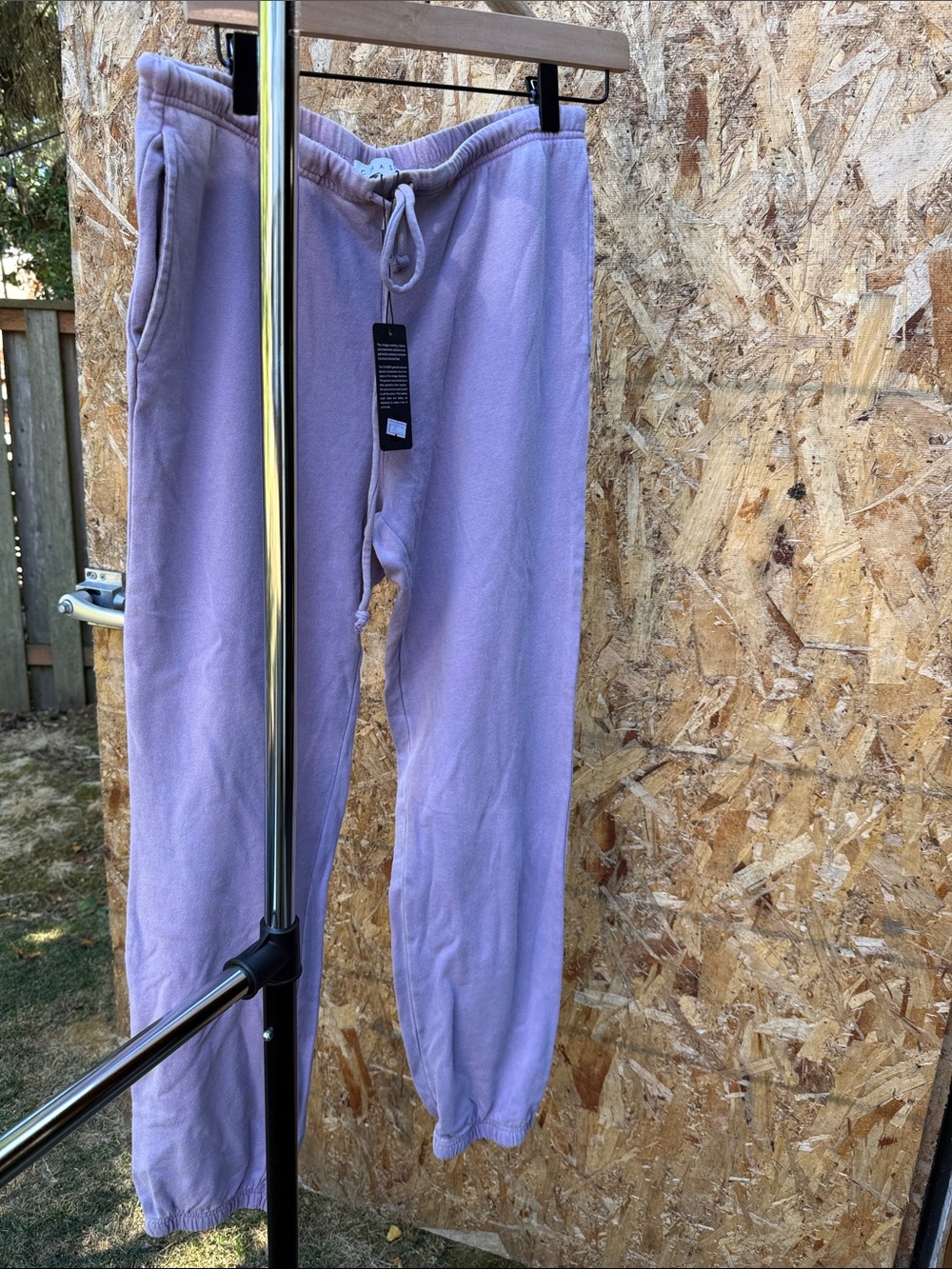 Chaser brand Lavender Fleece Jogger Pants - Drawstring Waist